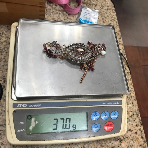 Indian Pakistani style chandelier earring 74.8 gms - Picture 2 of 2